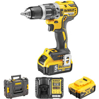 Set Trapano a Percussione con 2 Batterie 2.0 Ah (e caricabatterie), Motore Brushless, Coppia Regolabile, Led luminoso e valigetta!